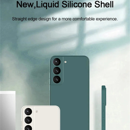 luxury Liquid Silicone Case for Samsung S25 S24 Galaxy S20 S21 S22 S23 FE Plus Note10 20 A52 A31 A41 A71 A51 A72 A70 A50 Coque